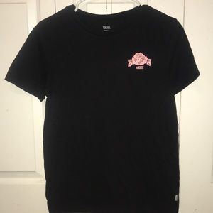 Vans off the wall rose t-shirt